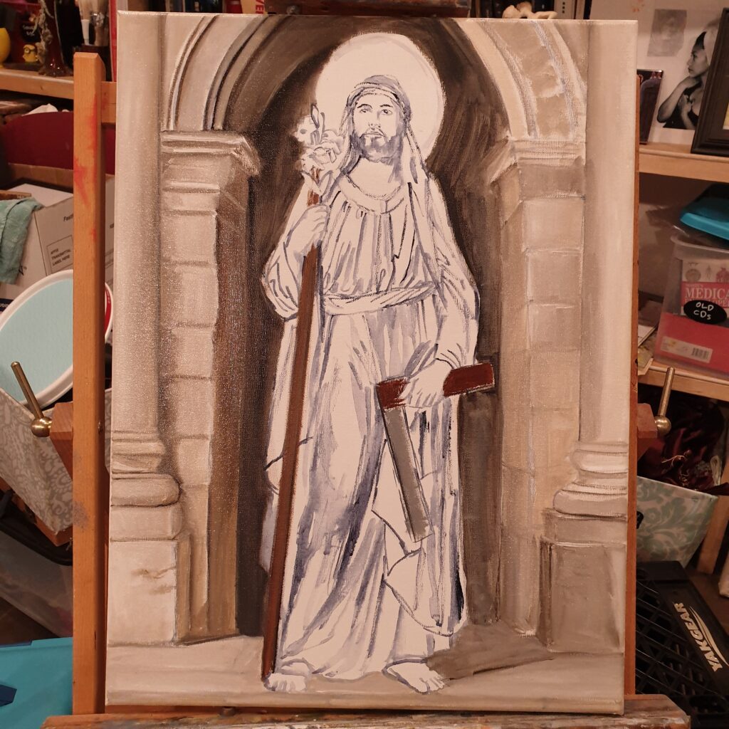 Sketch of St Joseph The Worker