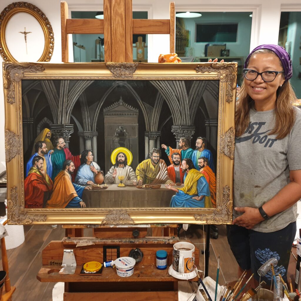 Completed Painting of the Last Supper with Merci