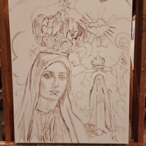 Sketch of Our Lady of Fatima